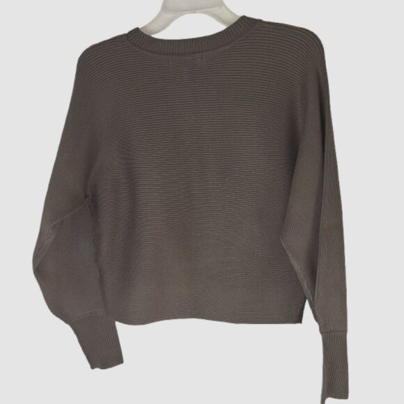 PINK ROSE Women’s S Casual Chic Arctic Olive Ribbed Long Sleeve Sweater Top #D - Picture 3 of 8